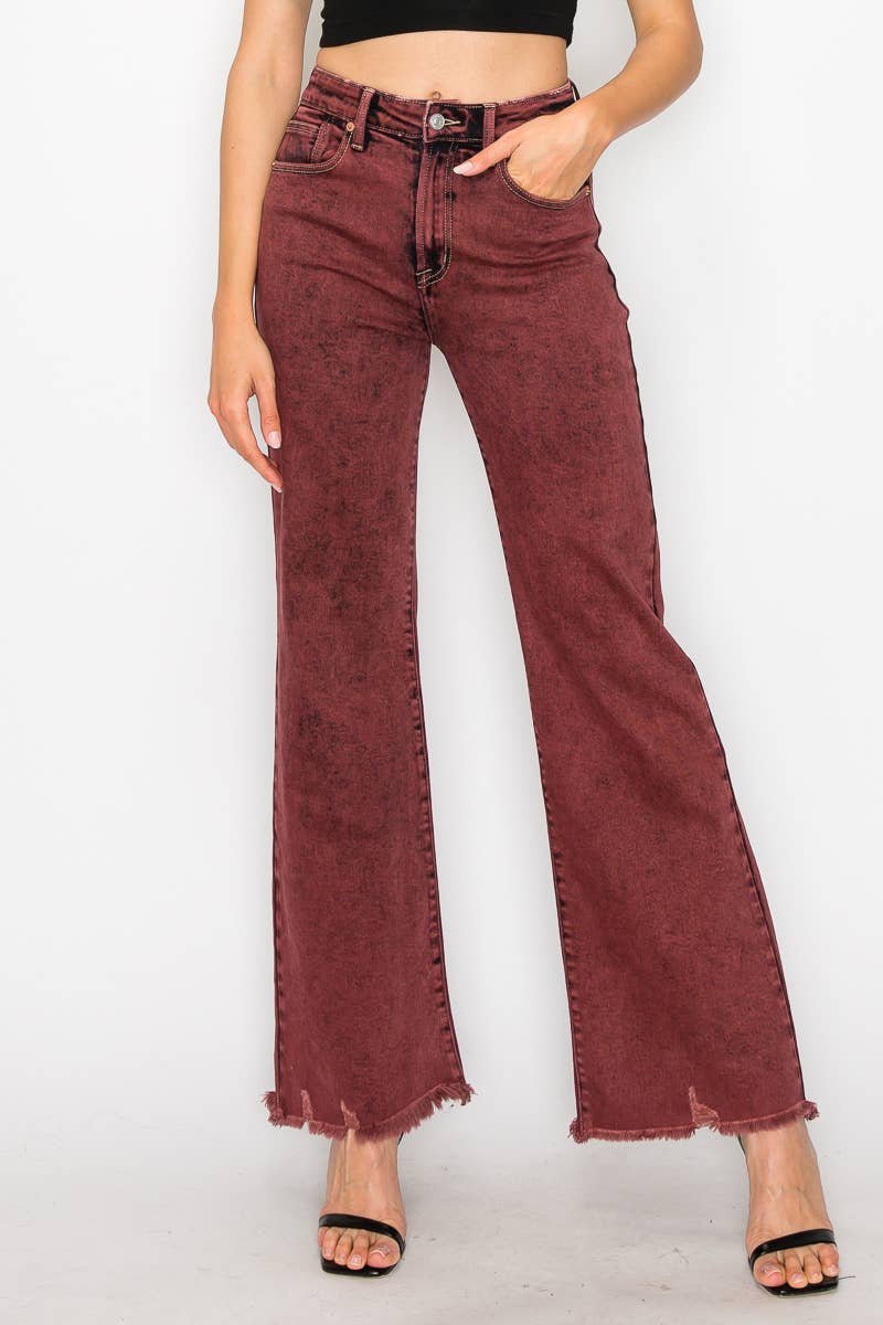 Burgundy Jeans