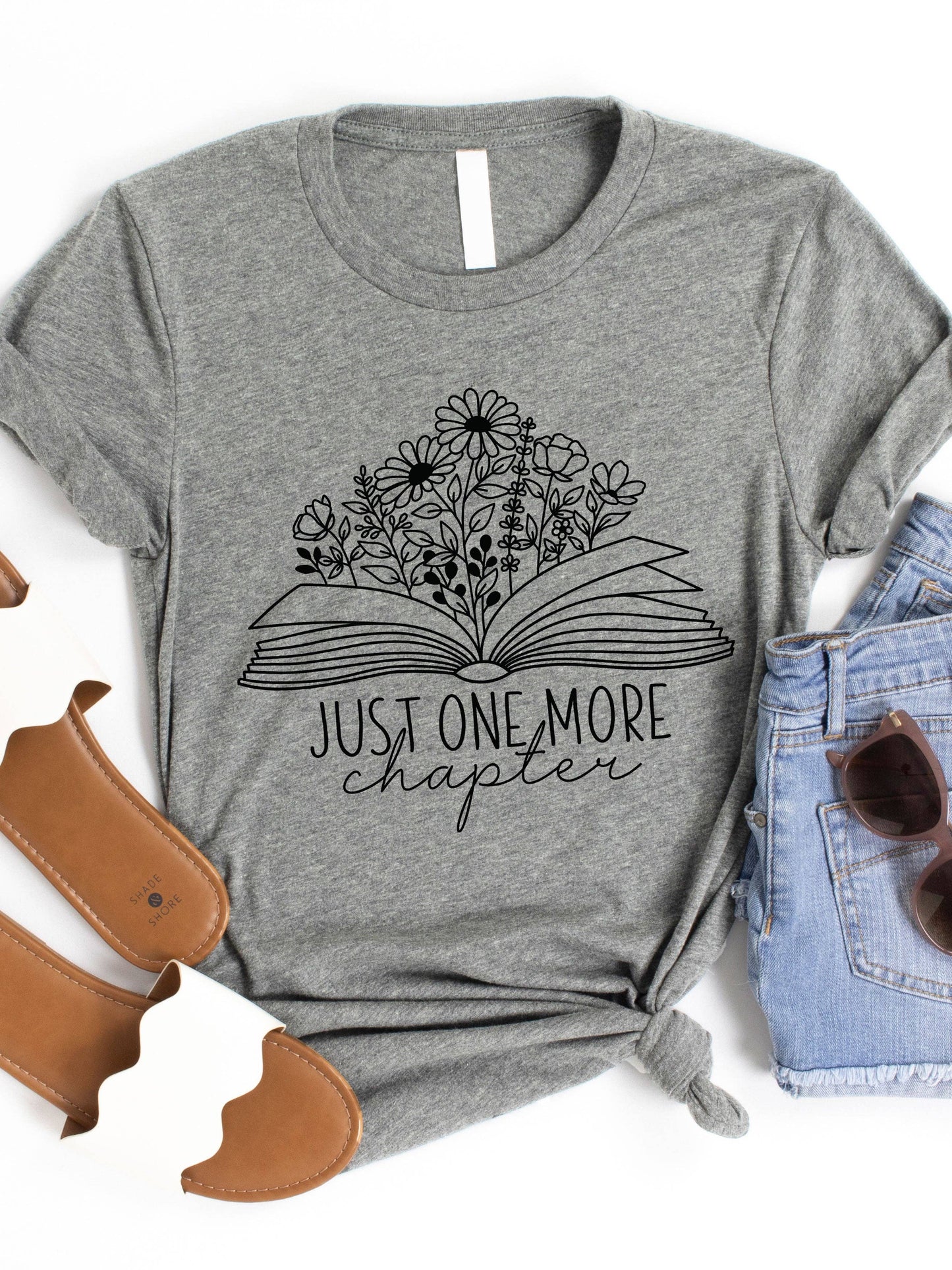 Just one more Chapter Graphic Tee: Medium / Slate