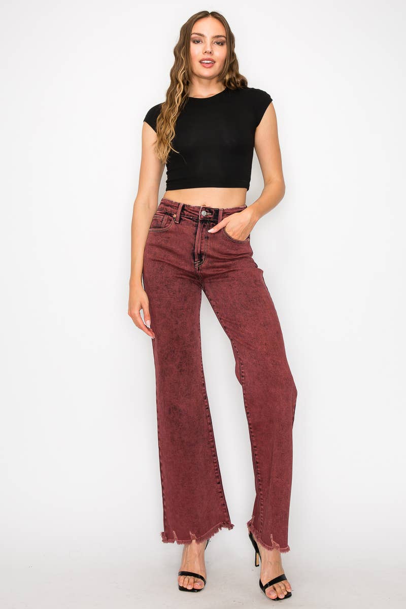 Burgundy Jeans