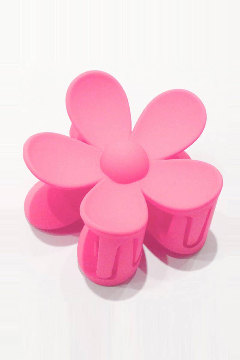 ....42POPS Large Flower Hair Claw Hair Clip Valentine gift: OS / DK PINK-157779