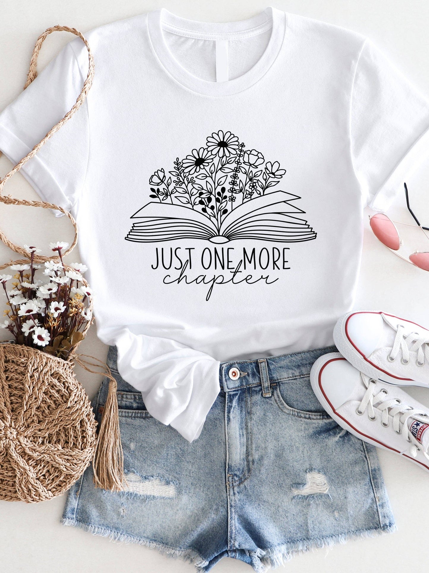 Just one more Chapter Graphic Tee: Medium / Slate
