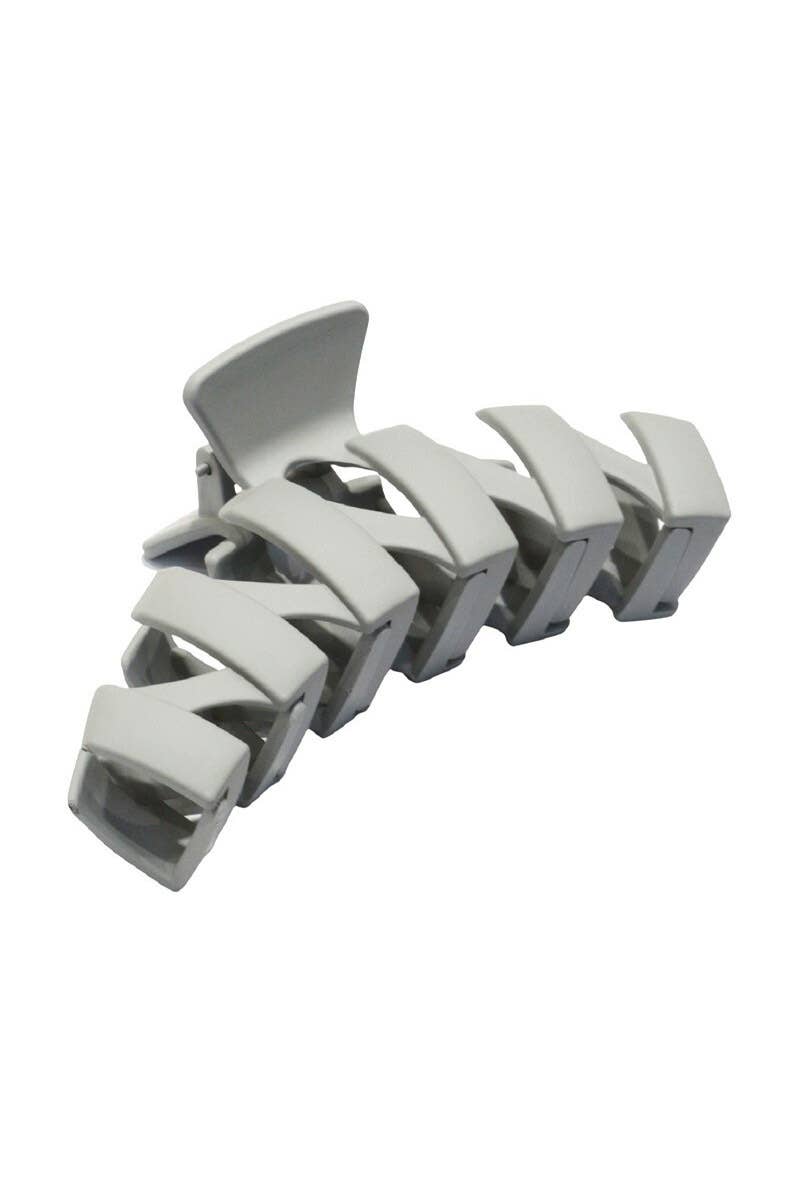 ,.Zigzag Hair Claw Clip: OS / RUST-158439