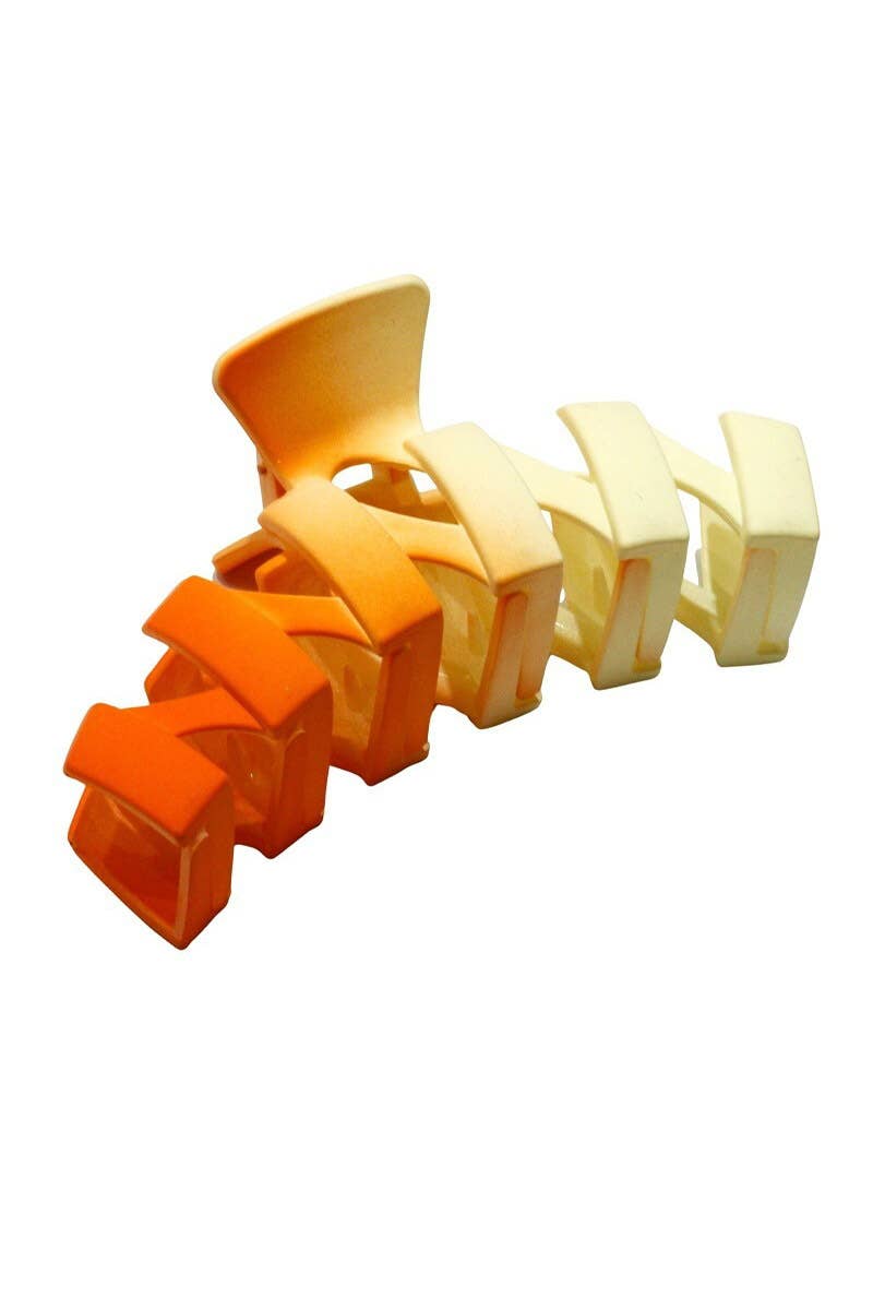 ,.Zigzag Hair Claw Clip: OS / RUST-158439