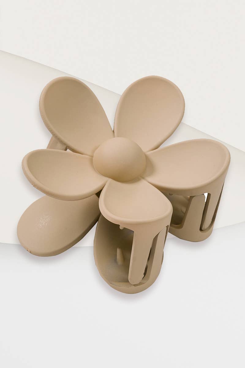 ....42POPS Large Flower Hair Claw Hair Clip Valentine gift: OS / MOCHA/ASH MOCHA-163586