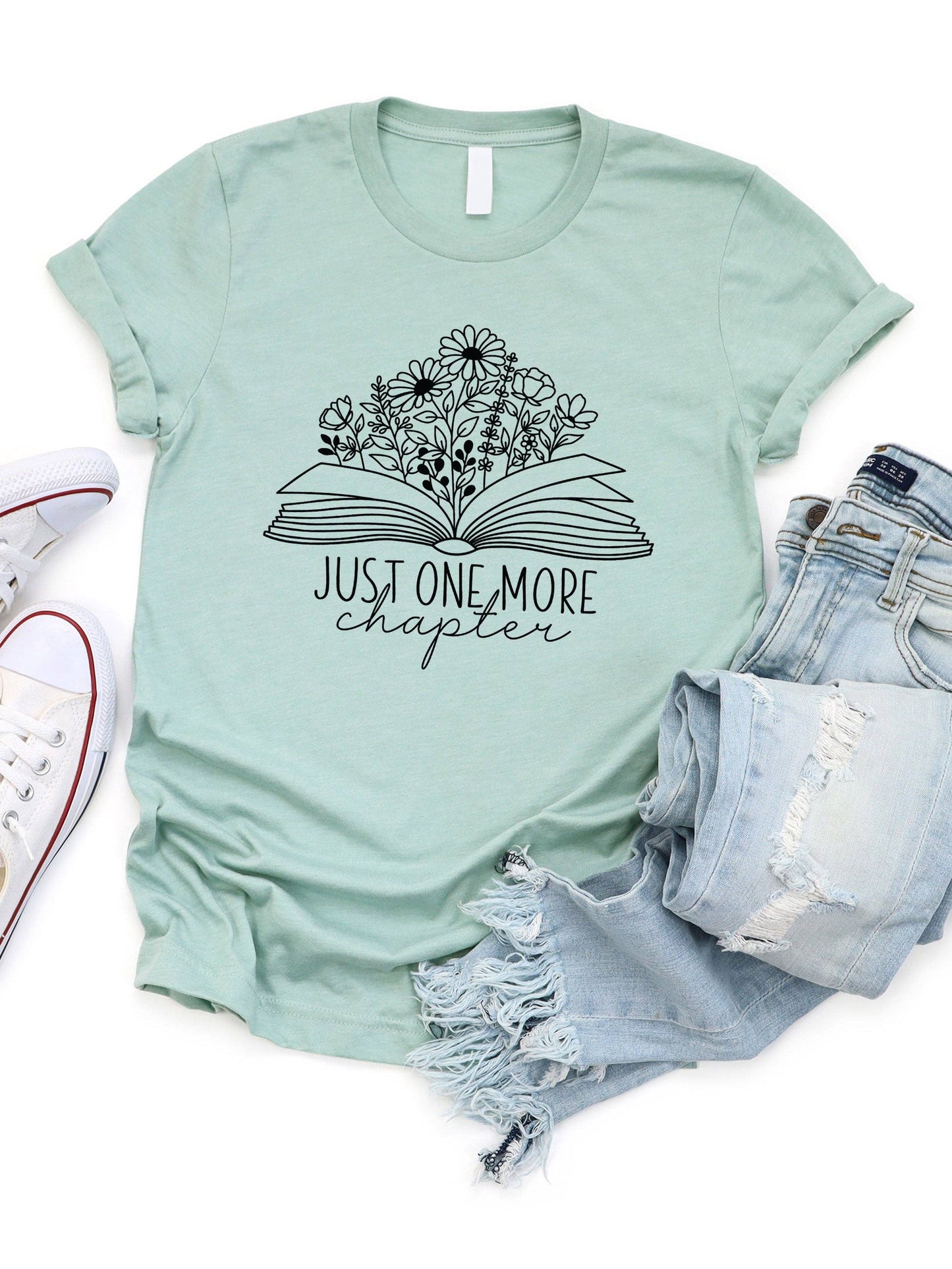 Just one more Chapter Graphic Tee: Medium / Slate