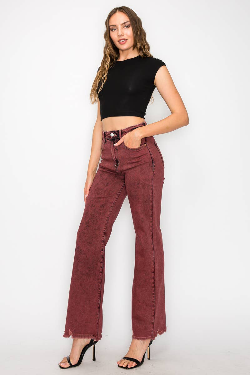 Burgundy Jeans