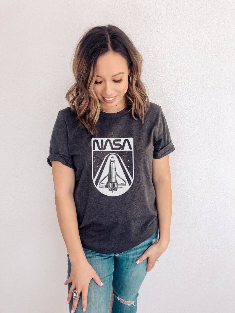 NASA Shirt - Cute NASA Shirt - Funny Shirt - Bestseller: XS - Unisex / Charcoal