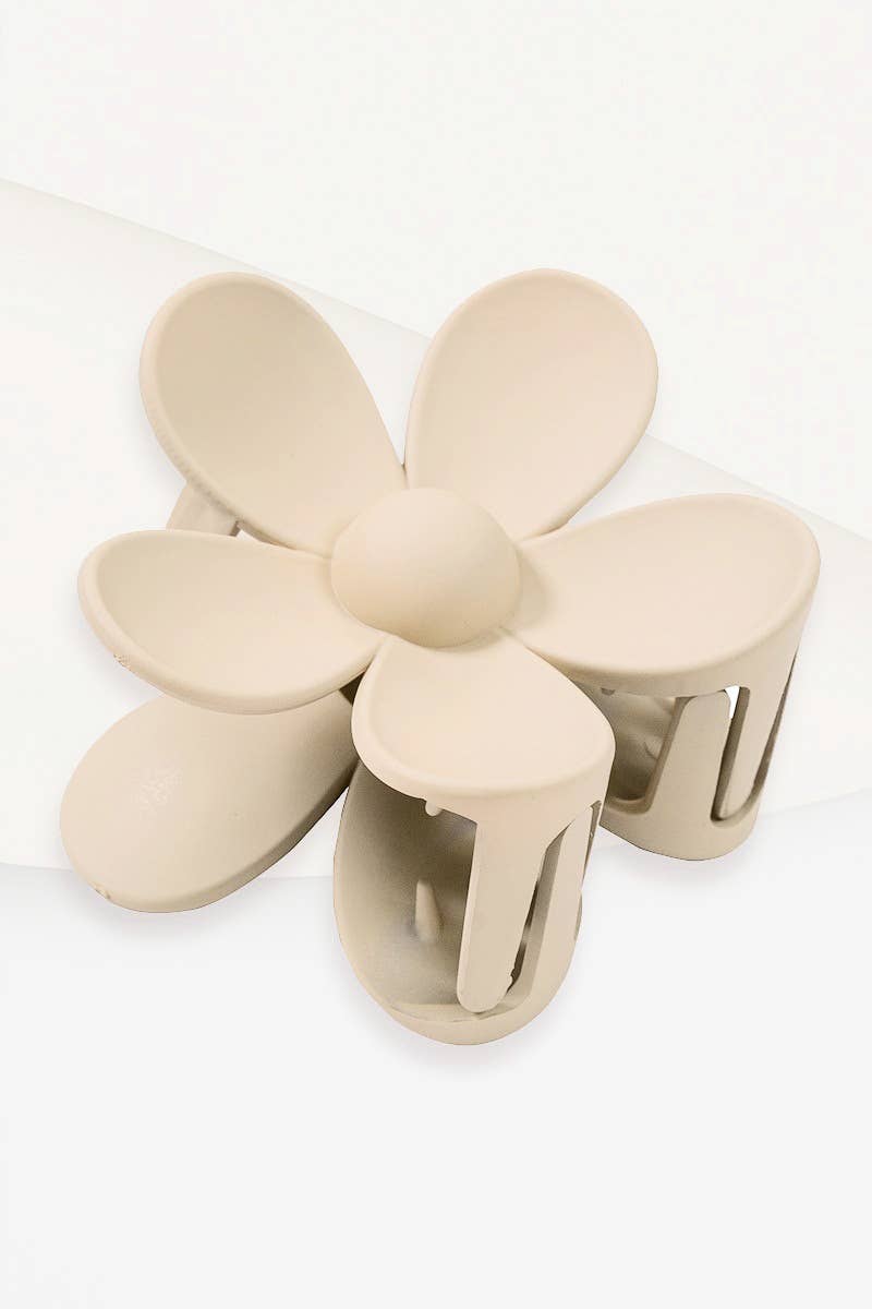 ....42POPS Large Flower Hair Claw Hair Clip Valentine gift: OS / MOCHA/ASH MOCHA-163586