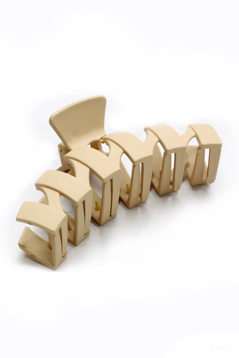 ,.Zigzag Hair Claw Clip: OS / RUST-158439