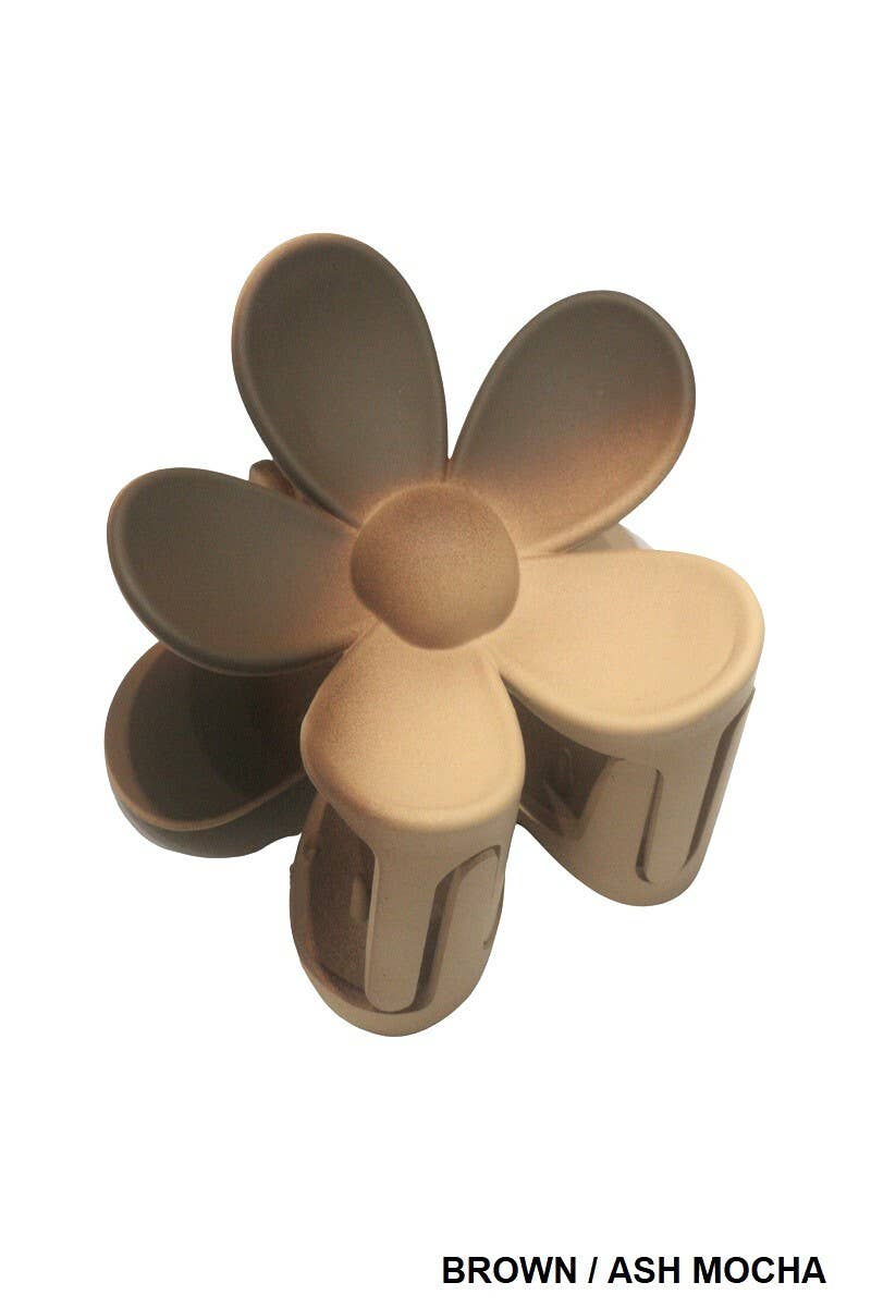 ....42POPS Large Flower Hair Claw Hair Clip Valentine gift: OS / MOCHA/ASH MOCHA-163586