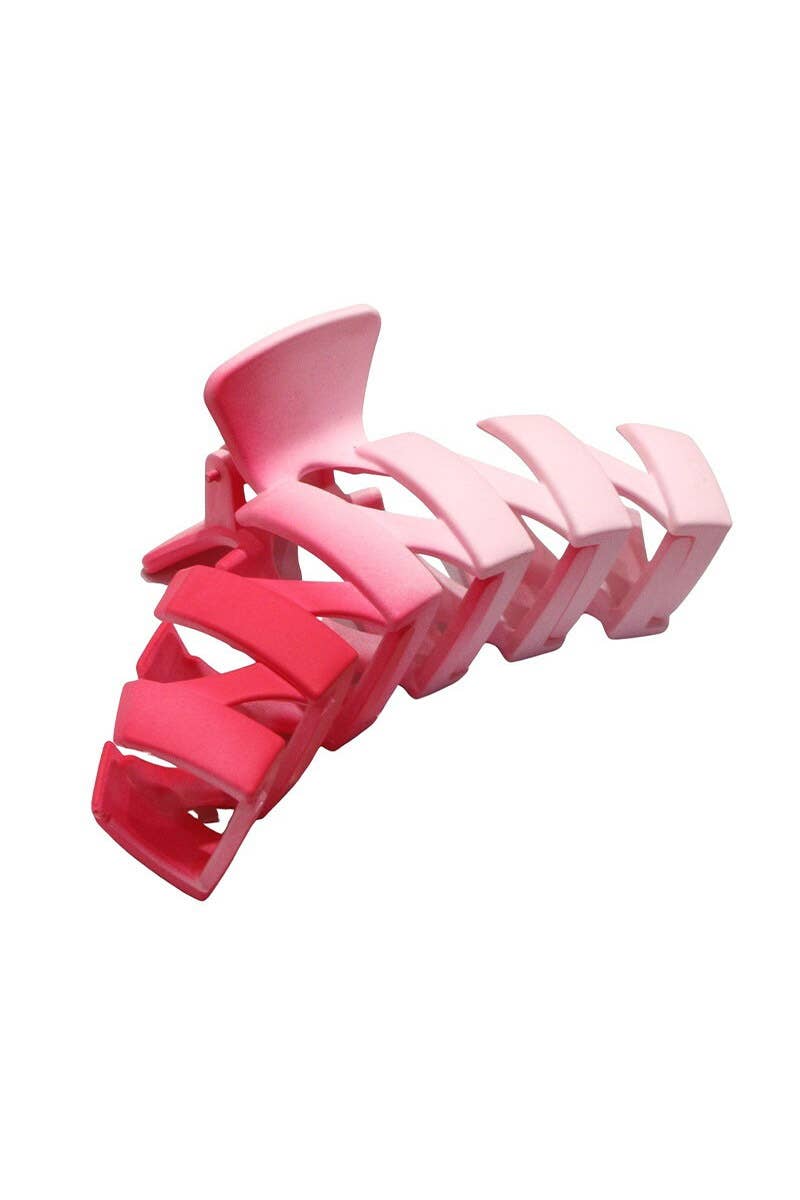 ,.Zigzag Hair Claw Clip: OS / RUST-158439
