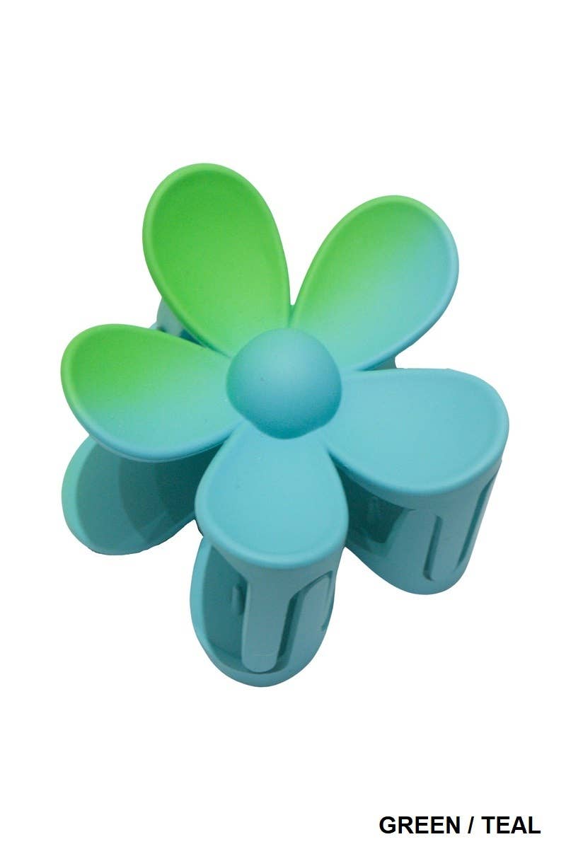 ....42POPS Large Flower Hair Claw Hair Clip Valentine gift: OS / ARMY GREEN-164155