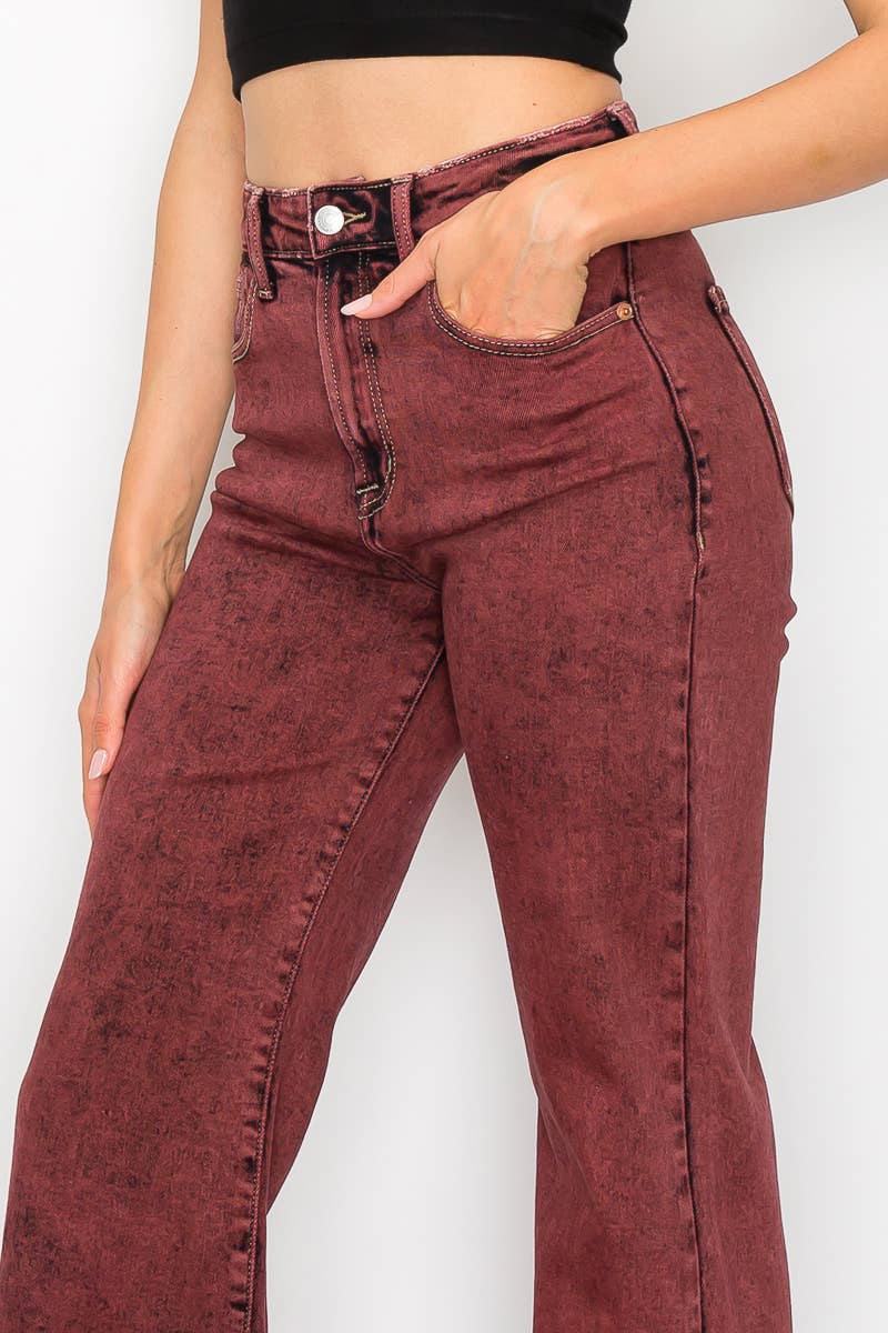 Burgundy Jeans