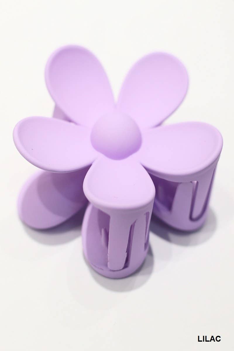 ....42POPS Large Flower Hair Claw Hair Clip Valentine gift: OS / BLACK/HOT PINK-161868