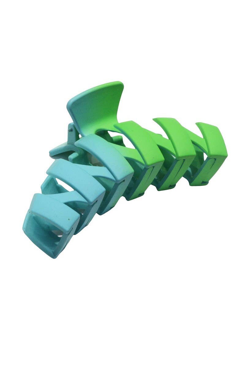 ,.Zigzag Hair Claw Clip: OS / RUST-158439