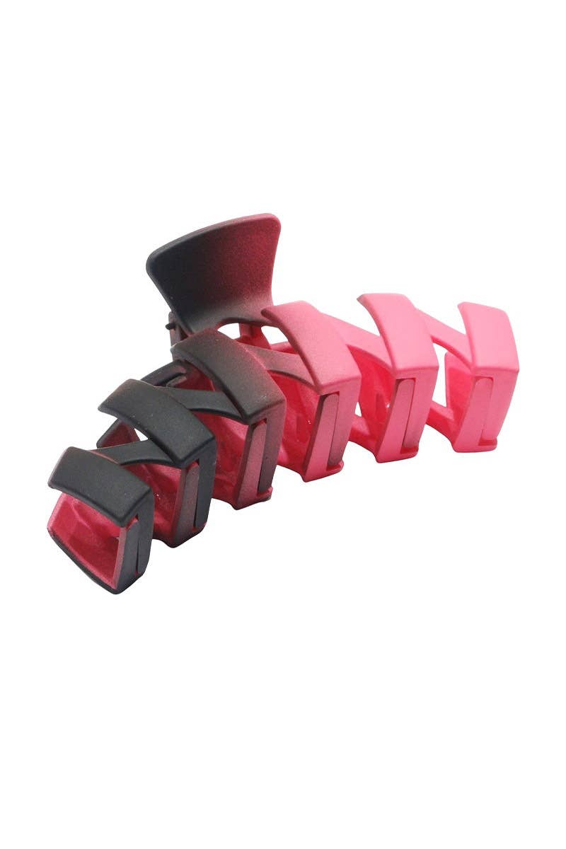 ,.Zigzag Hair Claw Clip: OS / RUST-158439