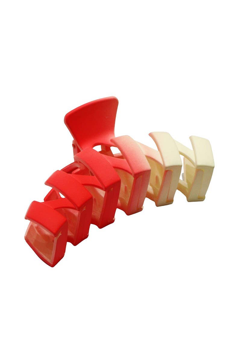 ,.Zigzag Hair Claw Clip: OS / RUST-158439