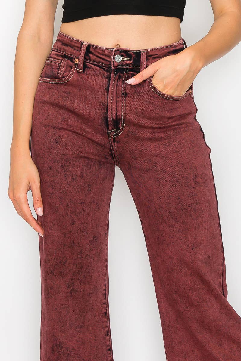 Burgundy Jeans