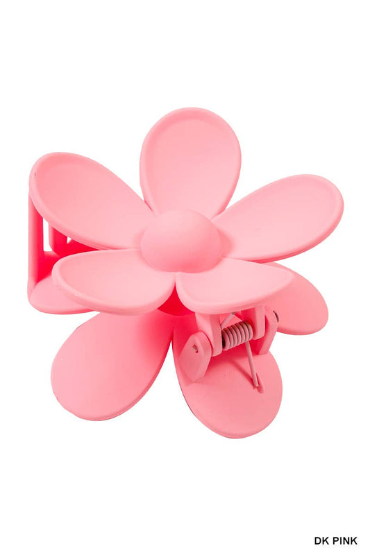 ....42POPS Large Flower Hair Claw Hair Clip Valentine gift: OS / DK PINK-157779