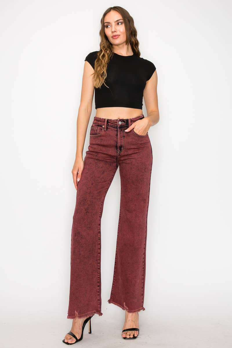 Burgundy Jeans